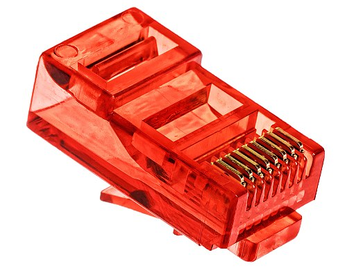 czerwony wtyk RJ-45